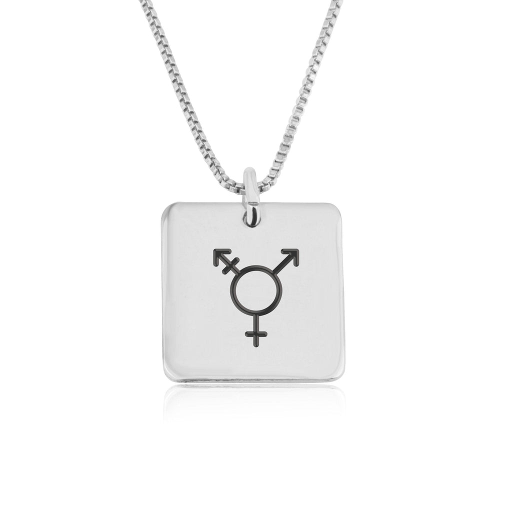 Transgender Pride Necklace La Vie Bien Transgender Pride Necklace