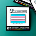 Transgender (Trans) Pride Flag Enamel Pin Enamel Pin La Vie Bien Transgender (Trans) Pride Flag Enamel Pin
