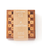 Travel Chess Game - Handcrafted Wood Pegs HME stock line La Vie Bien Travel Chess Game - Handcrafted Wood Pegs