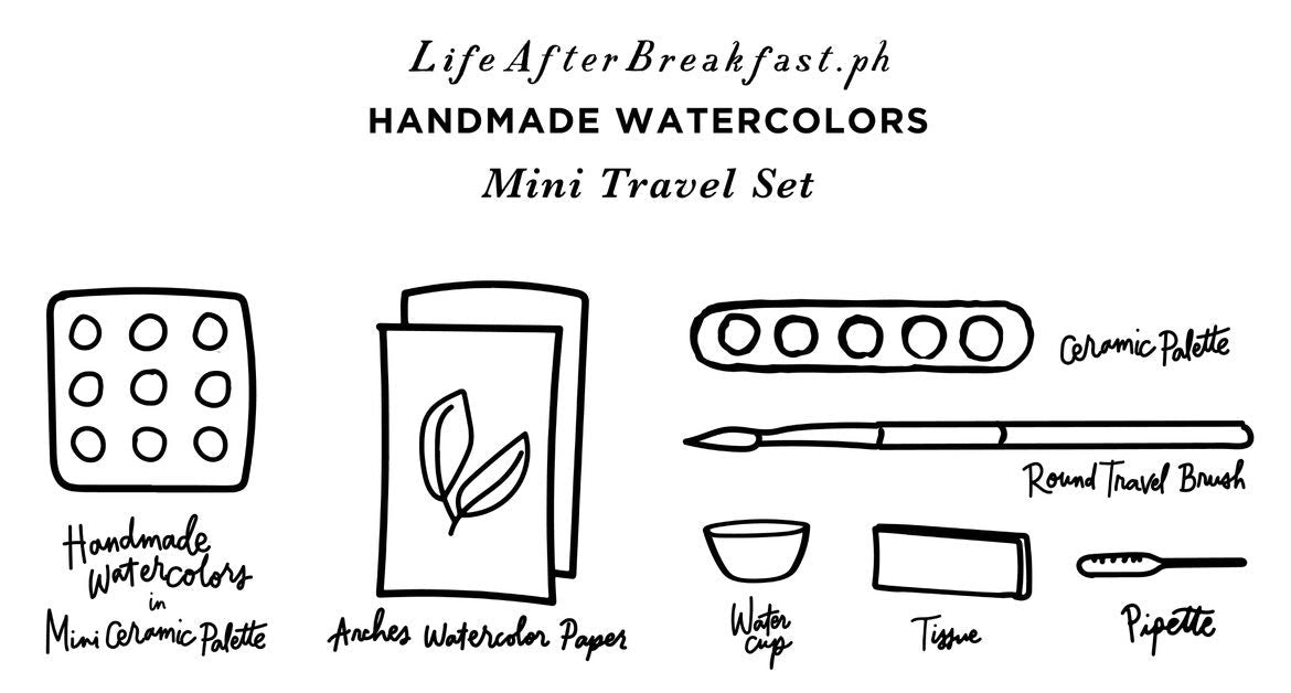 Travel Watercolor Kit Art Supplies La Vie Bien Travel Watercolor Kit