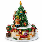Tree Decorating Duo Spinning Musical Christmas Figurine Musical Figurines > Santa La Vie Bien Tree Decorating Duo Spinning Musical Christmas Figurine