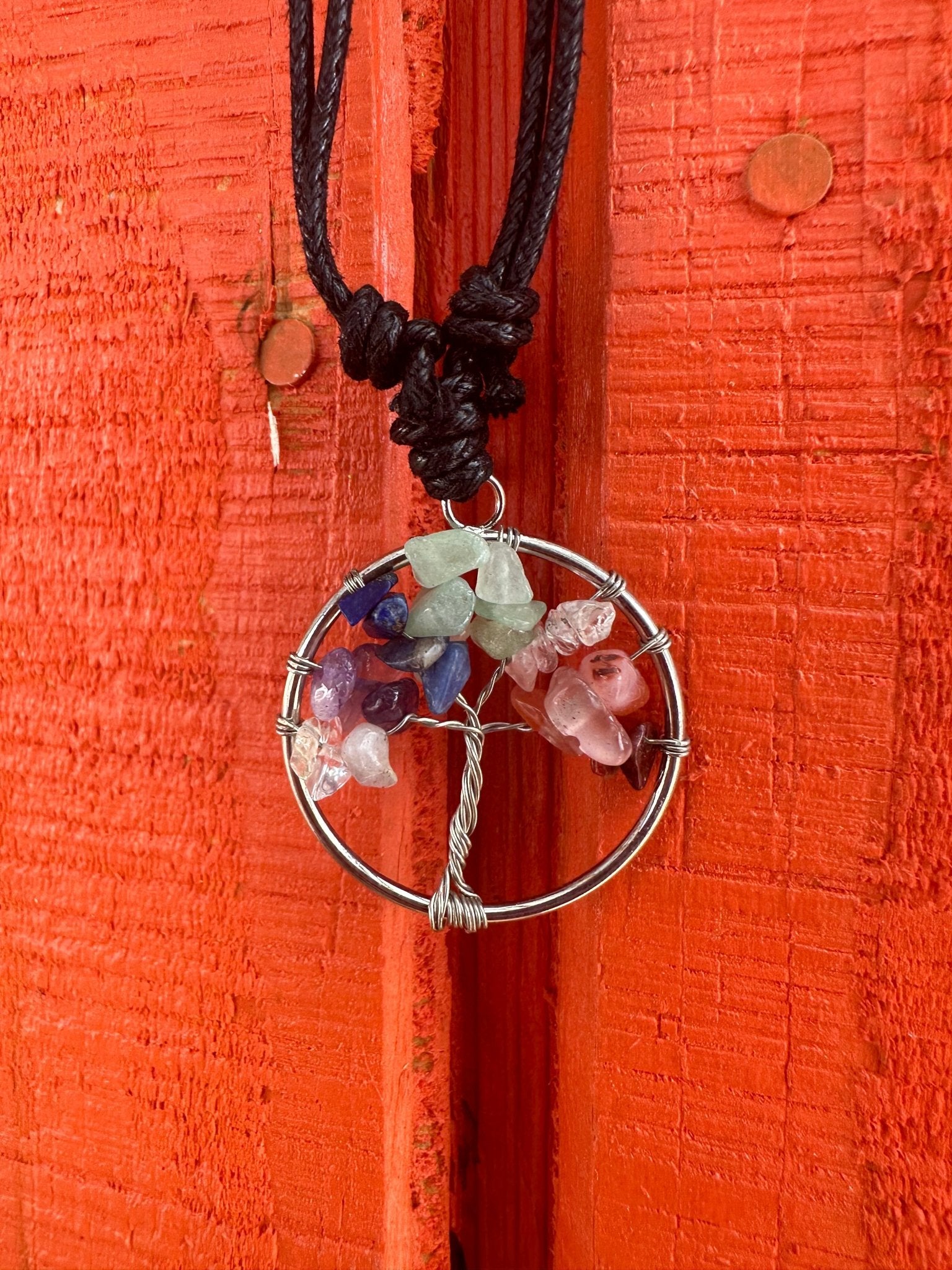 Tree of Life Gemstone Necklace La Vie Bien Tree of Life Gemstone Necklace
