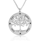 Tree Of life Necklace With Engraved Names La Vie Bien Tree Of life Necklace With Engraved Names