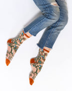 Tree of Life Sheer Crew Sock by Sock Candy