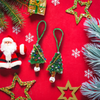 Tree Seed Bead Ornament - Guatemala Decor La Vie Bien Tree Seed Bead Ornament - Guatemala