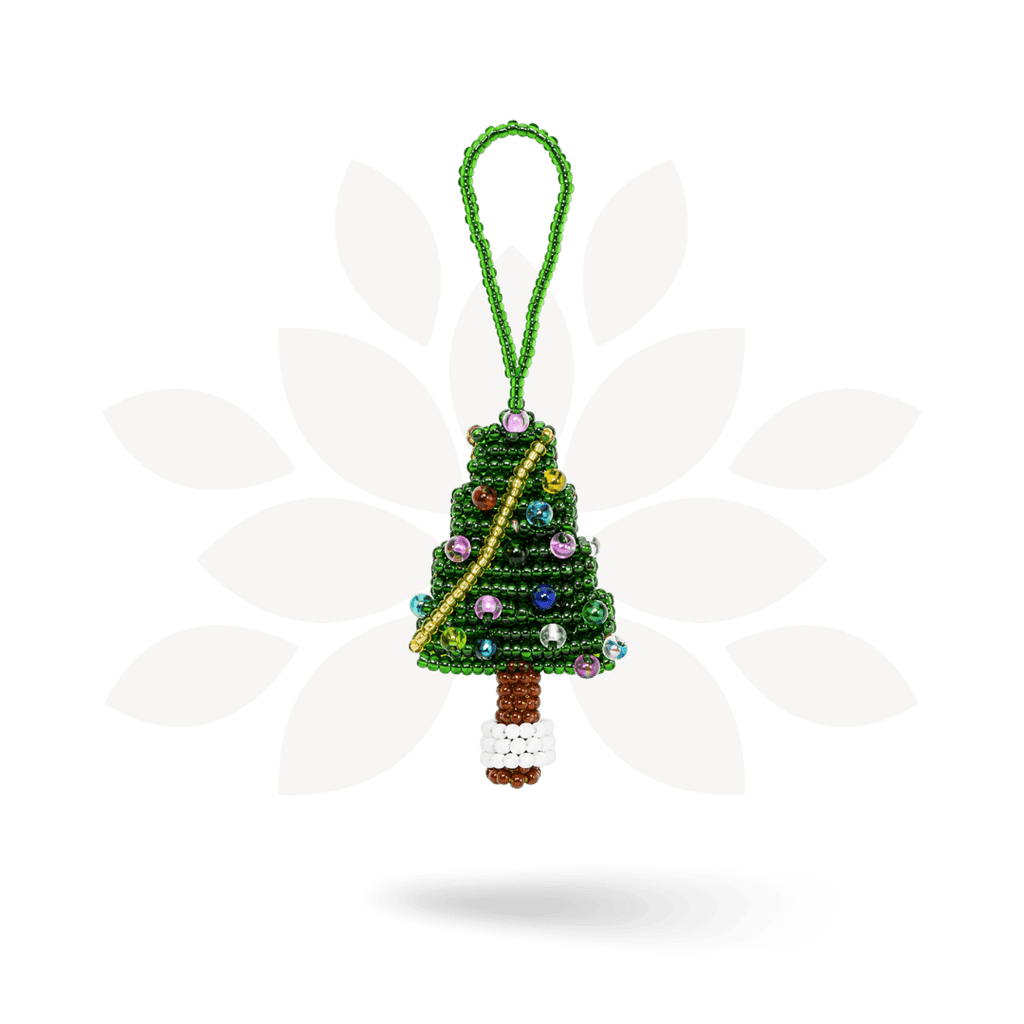 Tree Seed Bead Ornament - Guatemala Decor La Vie Bien Tree Seed Bead Ornament - Guatemala
