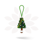 Tree Seed Bead Ornament - Guatemala Decor La Vie Bien Tree Seed Bead Ornament - Guatemala