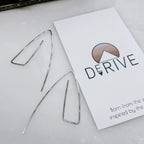 Triangle Arch Threader Earrings by Derive Jewelry