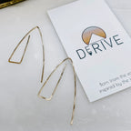 Triangle Arch Threader Earrings by Derive Jewelry