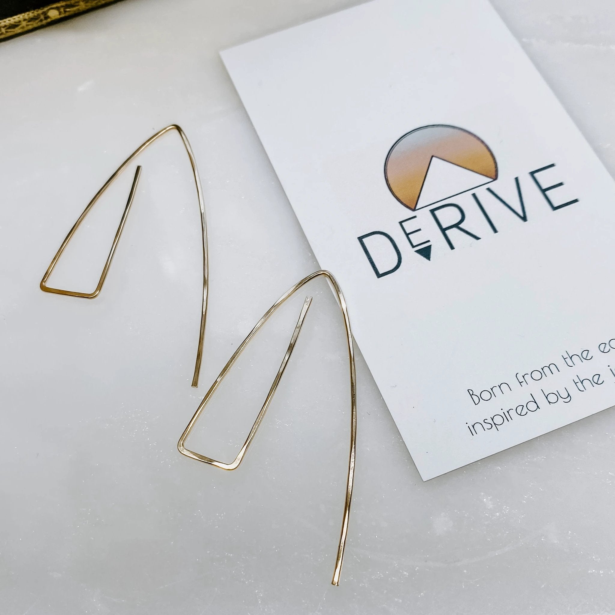 Triangle Arch Threader Earrings by Derive Jewelry