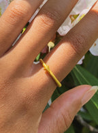 Triangle Stud Stacking Ring ring La Vie Bien Triangle Stud Stacking Ring