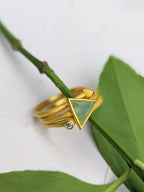 Triangle Stud Stacking Ring ring La Vie Bien Triangle Stud Stacking Ring