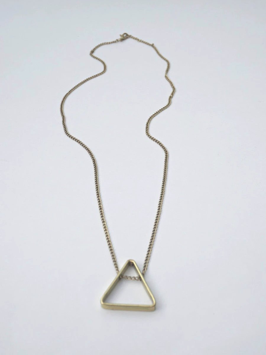 Pyramid Pendant Necklace by Fair Anita