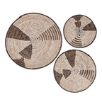 Triangles Wall Baskets Set of 3 La Vie Bien Triangles Wall Baskets Set of 3