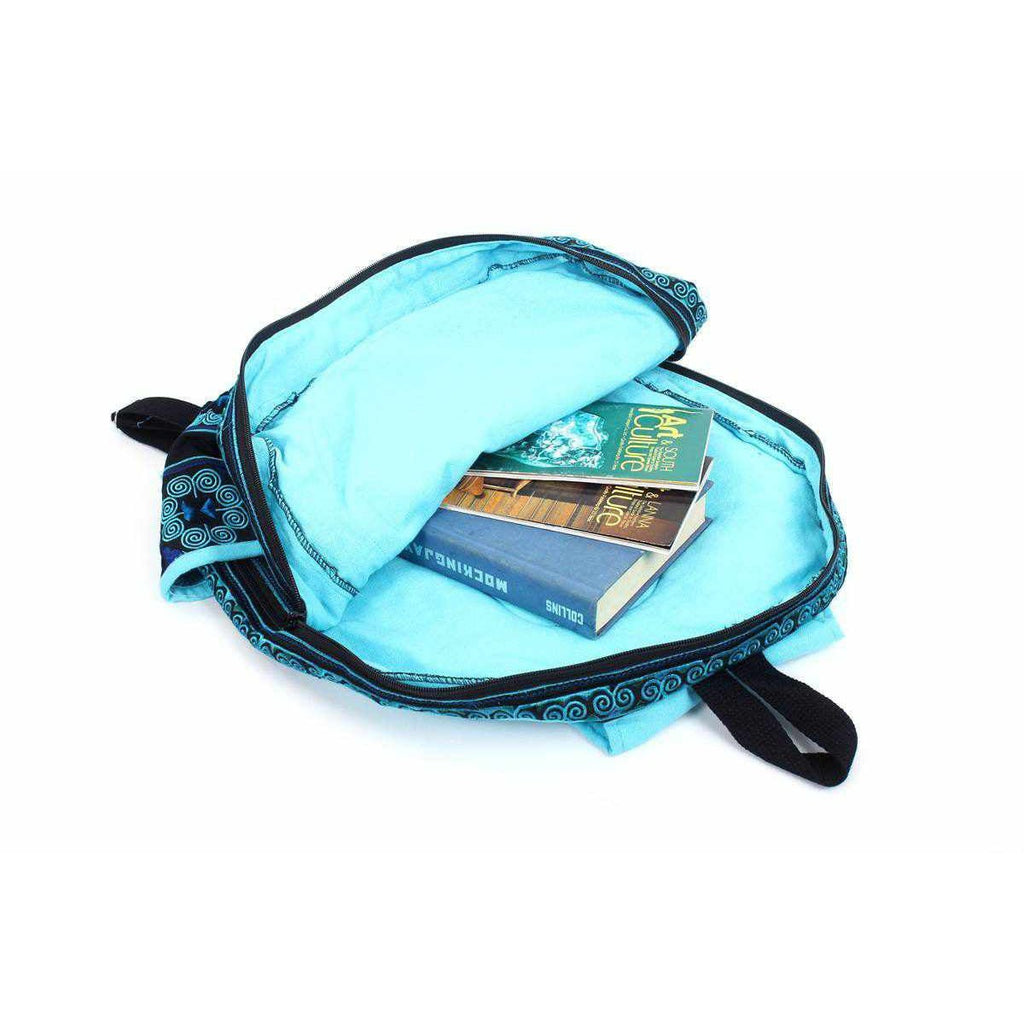 Tribal Bird Embroidered Hmong Backpack - Thailand Bags La Vie Bien Tribal Bird Embroidered Hmong Backpack - Thailand