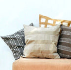 Tribal Cloth Lunar Dots Grey Pillow Cover La Vie Bien Tribal Cloth Lunar Dots Grey Pillow Cover