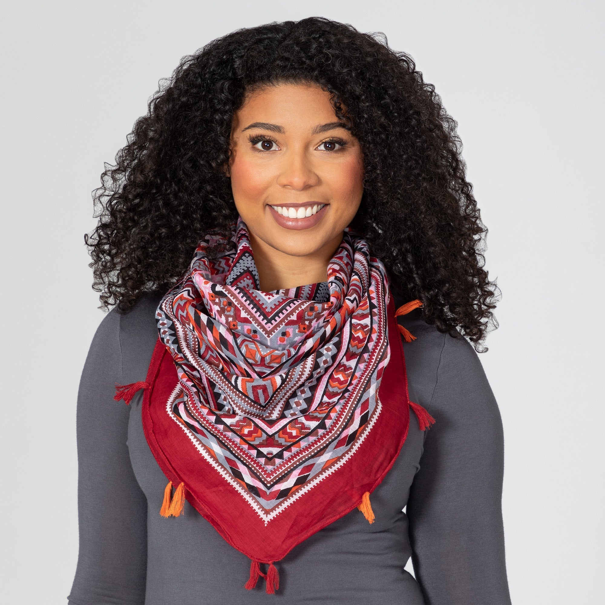 Tribal Tassel Scarf Scarves & Bandanas La Vie Bien Tribal Tassel Scarf