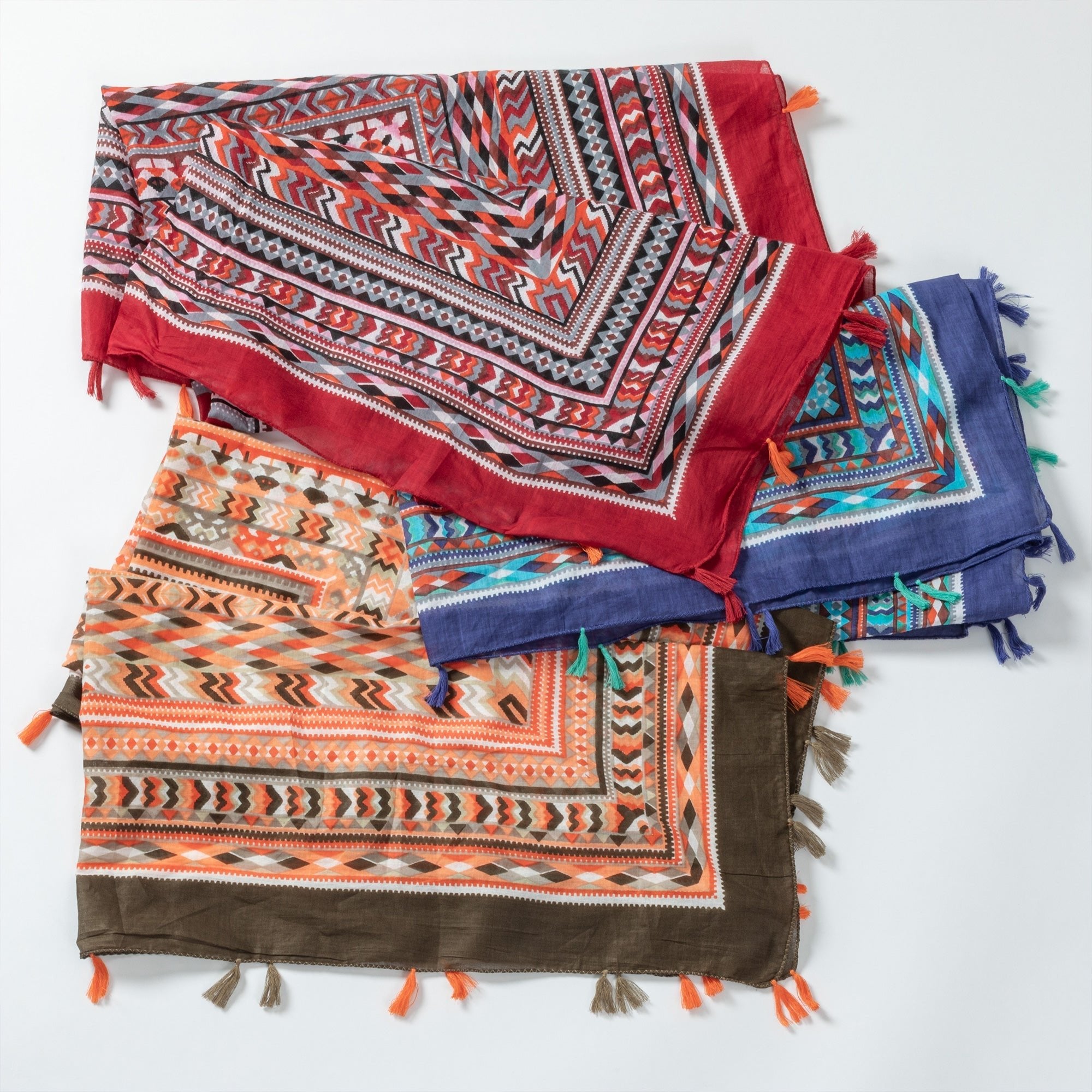 Tribal Tassel Scarf Scarves & Bandanas La Vie Bien Tribal Tassel Scarf