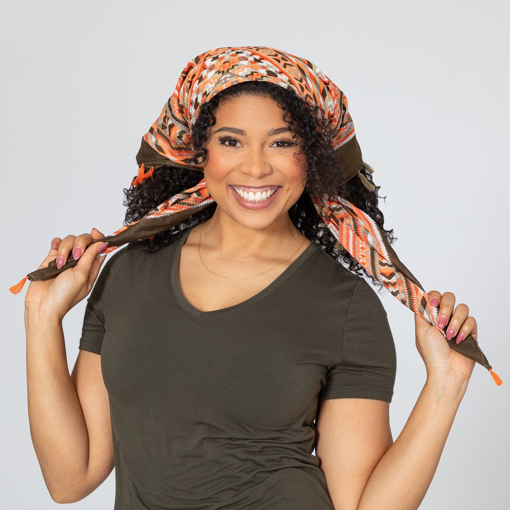Tribal Tassel Scarf Scarves & Bandanas La Vie Bien Tribal Tassel Scarf
