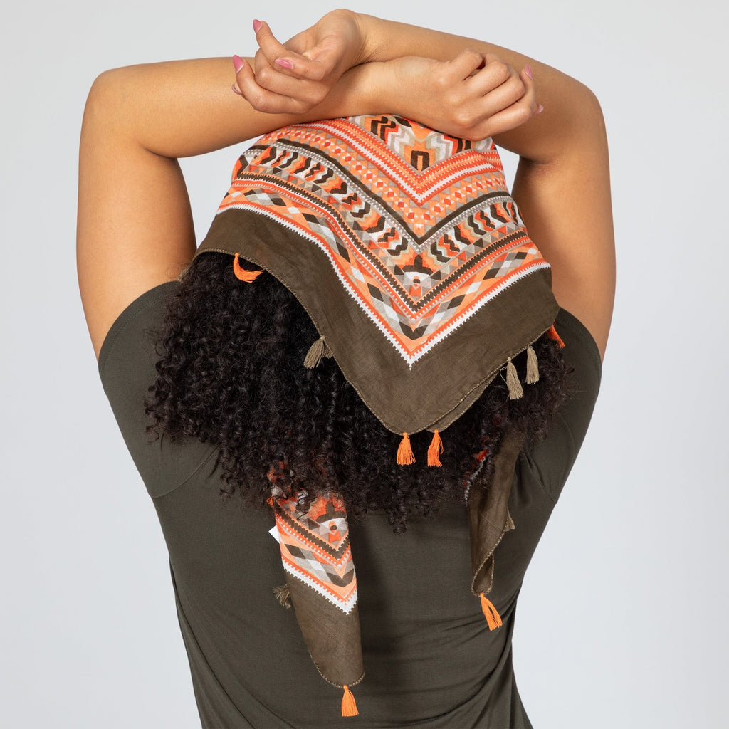 Tribal Tassel Scarf Scarves & Bandanas La Vie Bien Tribal Tassel Scarf