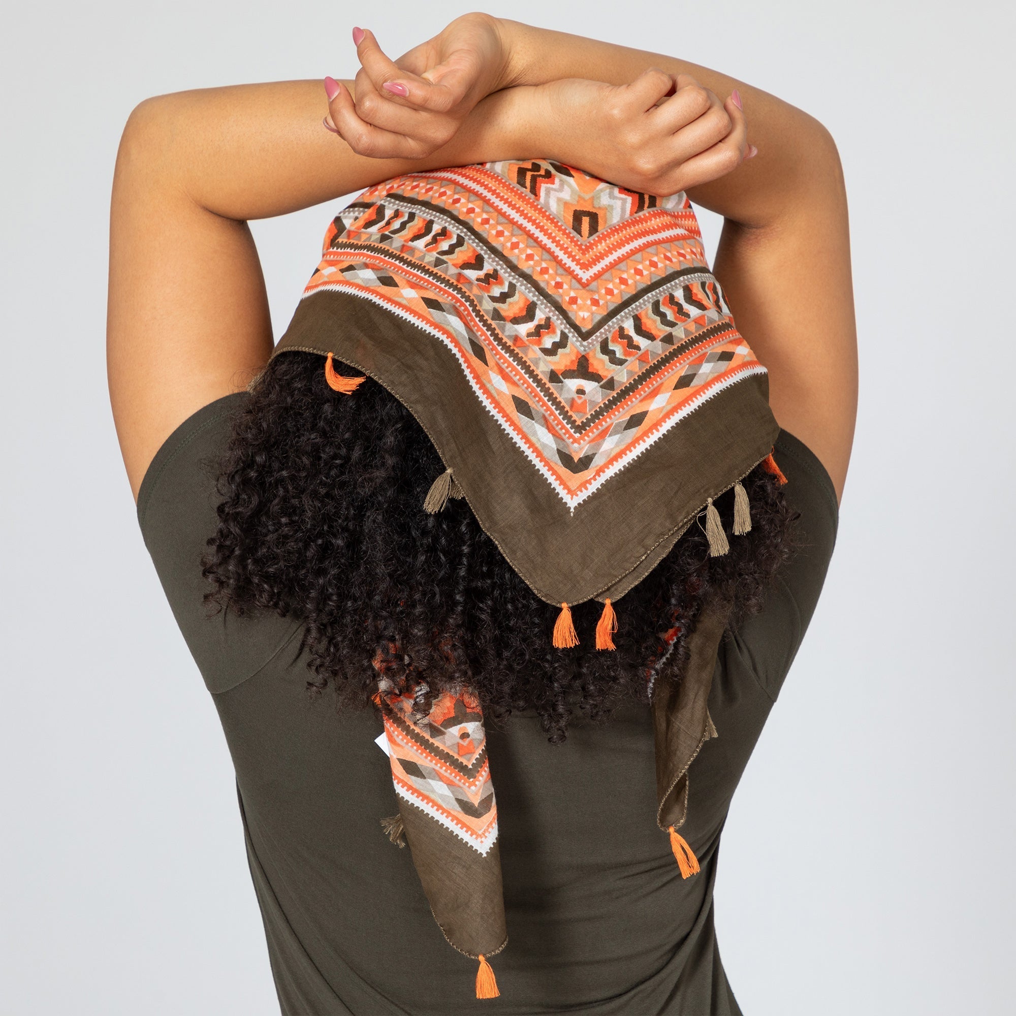 Tribal Tassel Scarf Scarves & Bandanas La Vie Bien Tribal Tassel Scarf