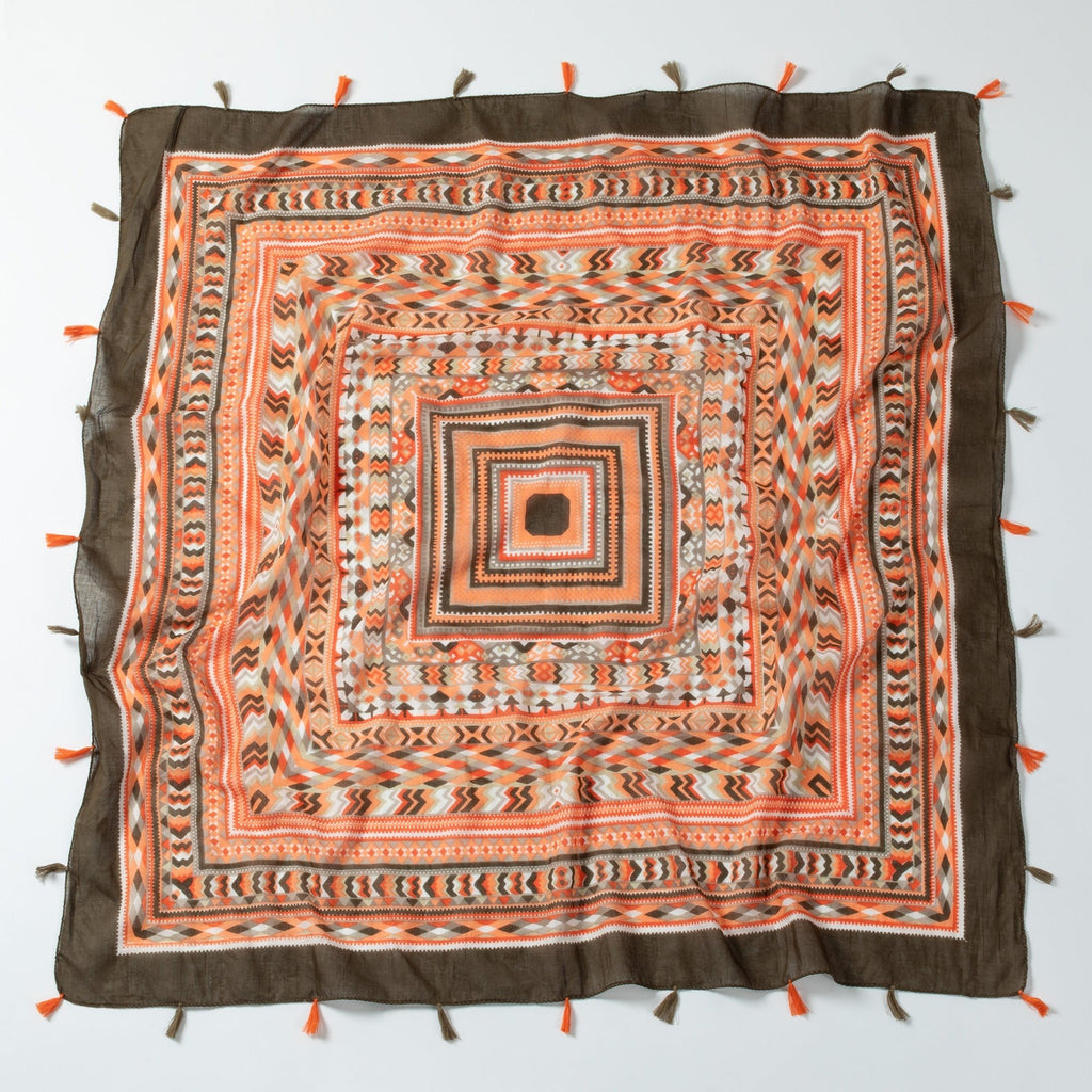 Tribal Tassel Scarf Scarves & Bandanas La Vie Bien Tribal Tassel Scarf