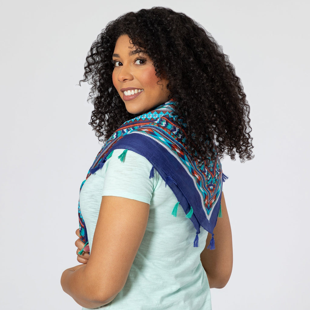Tribal Tassel Scarf Scarves & Bandanas La Vie Bien Tribal Tassel Scarf