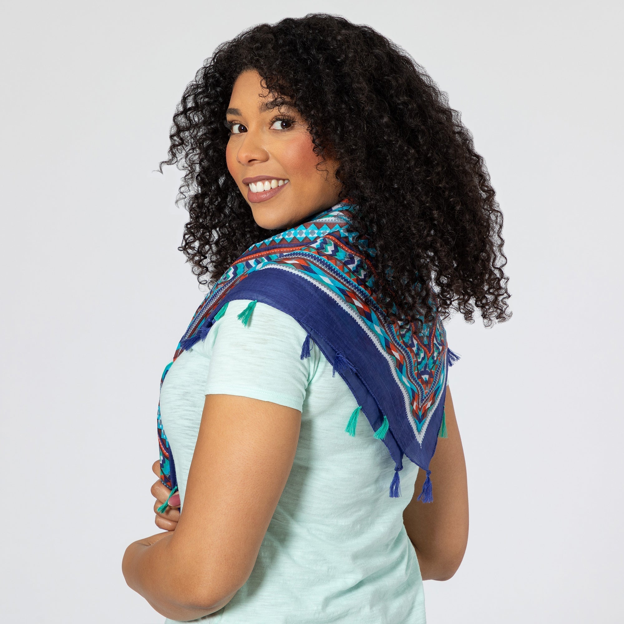 Tribal Tassel Scarf Scarves & Bandanas La Vie Bien Tribal Tassel Scarf
