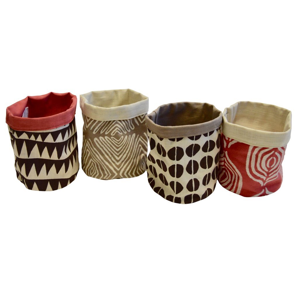 Tribal Textiles Storage Bin | Fair Trade Decorative Home Accent La Vie Bien Tribal Textiles Storage Bin | Fair Trade