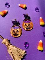 Trick or Treat Acrylic Halloween Earrings Earrings La Vie Bien Trick or Treat Acrylic Halloween Earrings