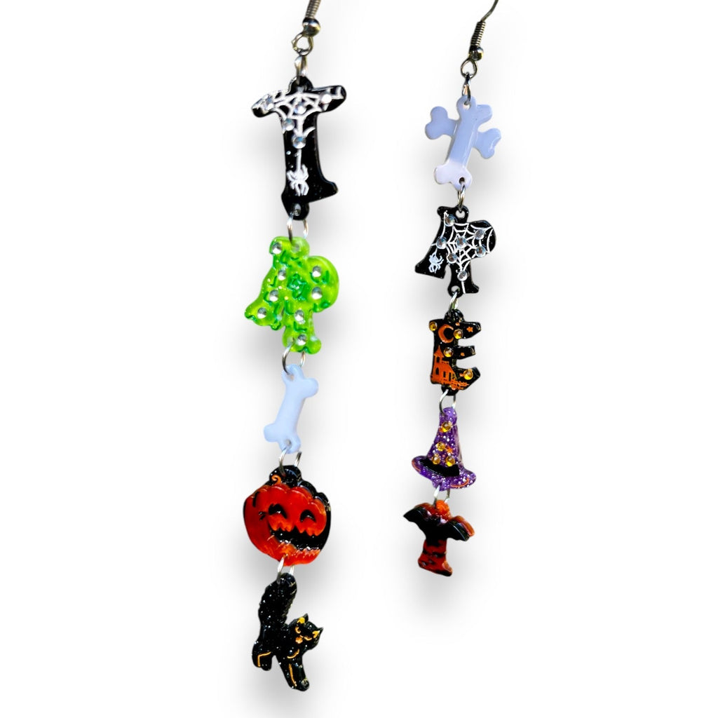 Trick or Treat Earrings by Lipstick & Chrome Brooches & Lapel Pins La Vie Bien Trick or Treat Earrings by Lipstick & Chrome