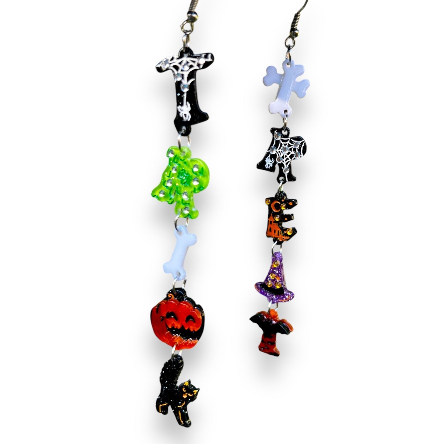Trick or Treat Earrings by Lipstick & Chrome Brooches & Lapel Pins La Vie Bien Trick or Treat Earrings by Lipstick & Chrome