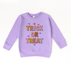 Trick or Treat toddler and youth Sweatshirt, Halloween collection by Benny and Ray Apparel