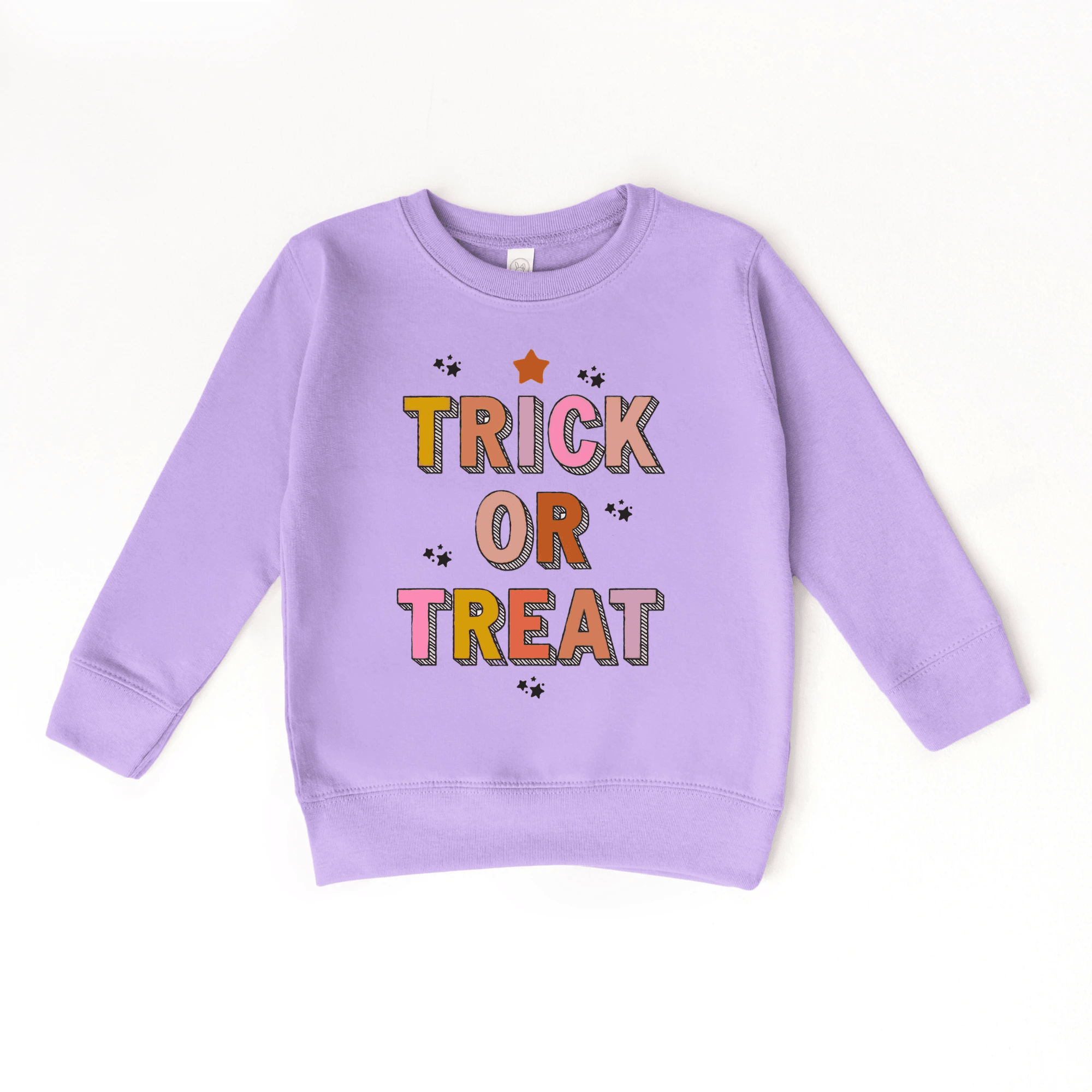 Trick or Treat toddler and youth Sweatshirt, Halloween collection by Benny and Ray Apparel