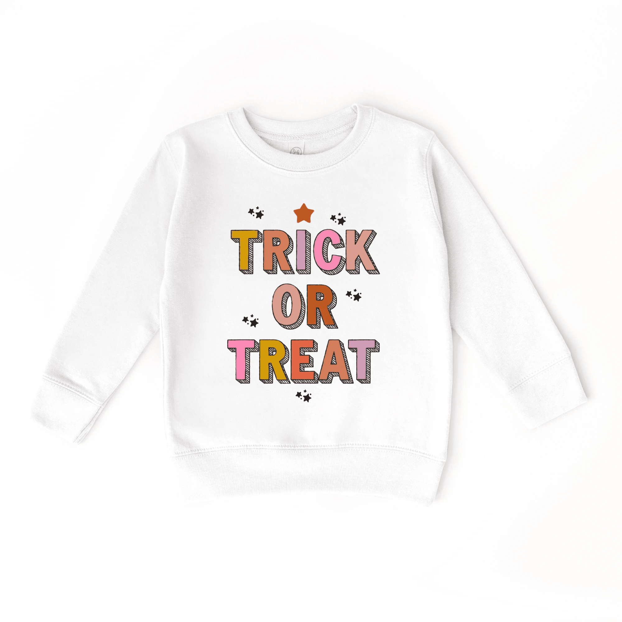 Trick or Treat toddler and youth Sweatshirt, Halloween collection by Benny and Ray Apparel