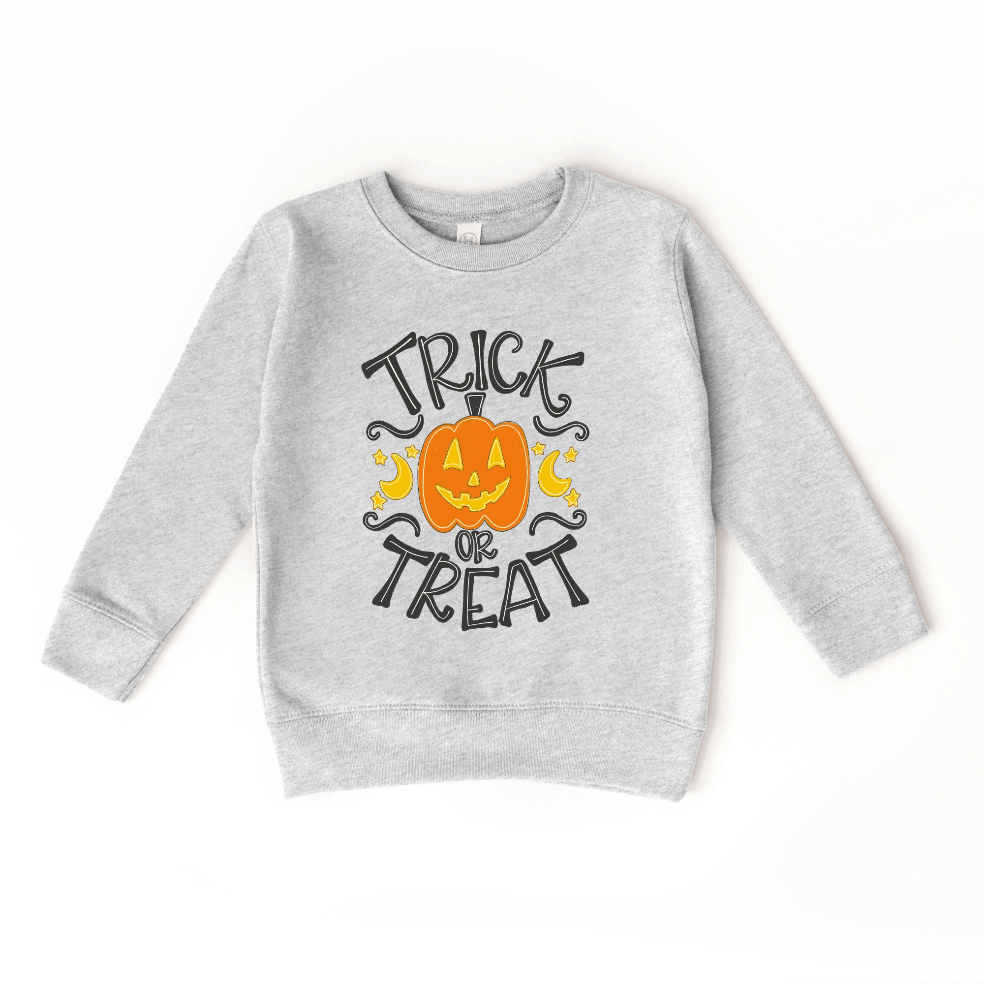 Trick or Treat toddler and youth Sweatshirt - Halloween collection by Benny and Ray Apparel
