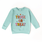 Trick or Treat toddler and youth Sweatshirt, Halloween collection by Benny and Ray Apparel