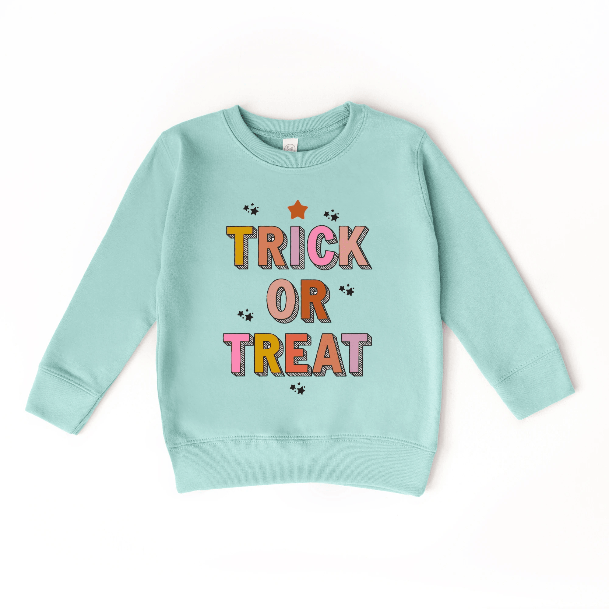 Trick or Treat toddler and youth Sweatshirt, Halloween collection by Benny and Ray Apparel