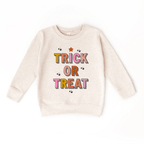 Trick or Treat toddler and youth Sweatshirt, Halloween collection by Benny and Ray Apparel