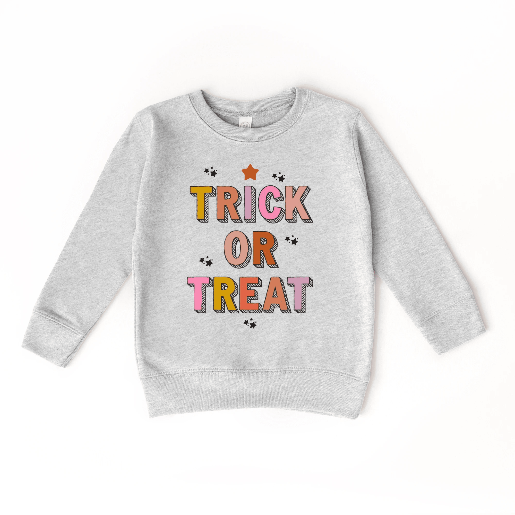 Trick or Treat toddler and youth Sweatshirt, Halloween collection by Benny and Ray Apparel