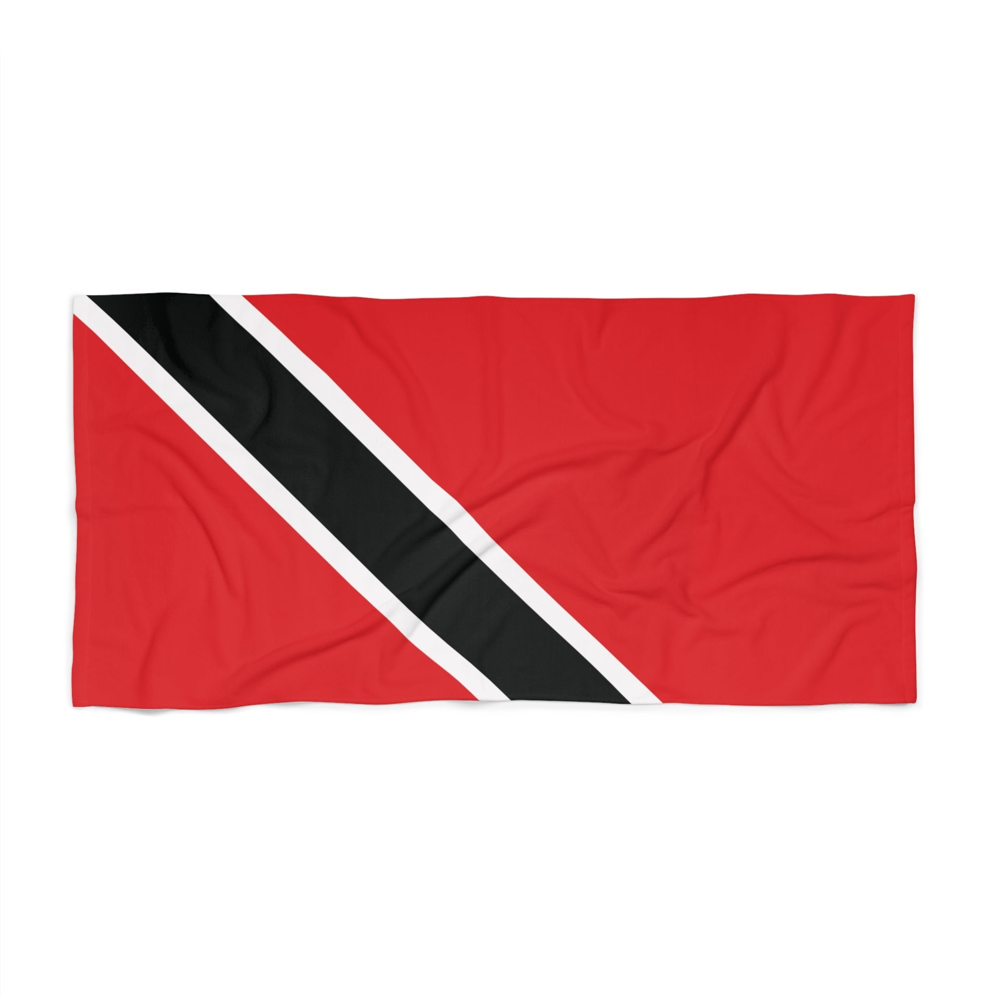 Trinidad and Tobago Flag Beach Towel Beach Towel (Generic Brand) La Vie Bien Trinidad and Tobago Flag Beach Towel