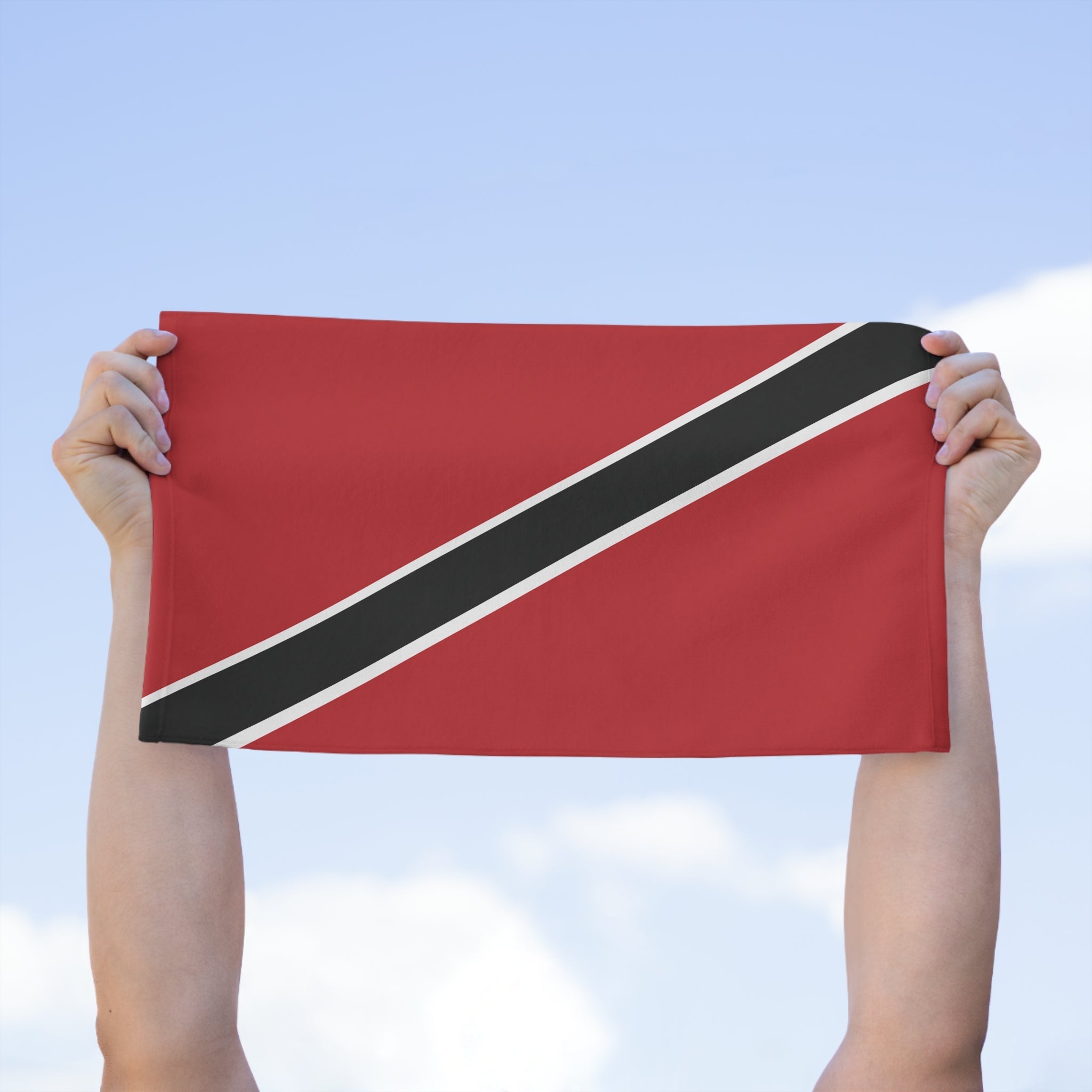 Trinidad & Tobago Flag Rally Towel Rally Towel La Vie Bien Trinidad & Tobago Flag Rally Towel