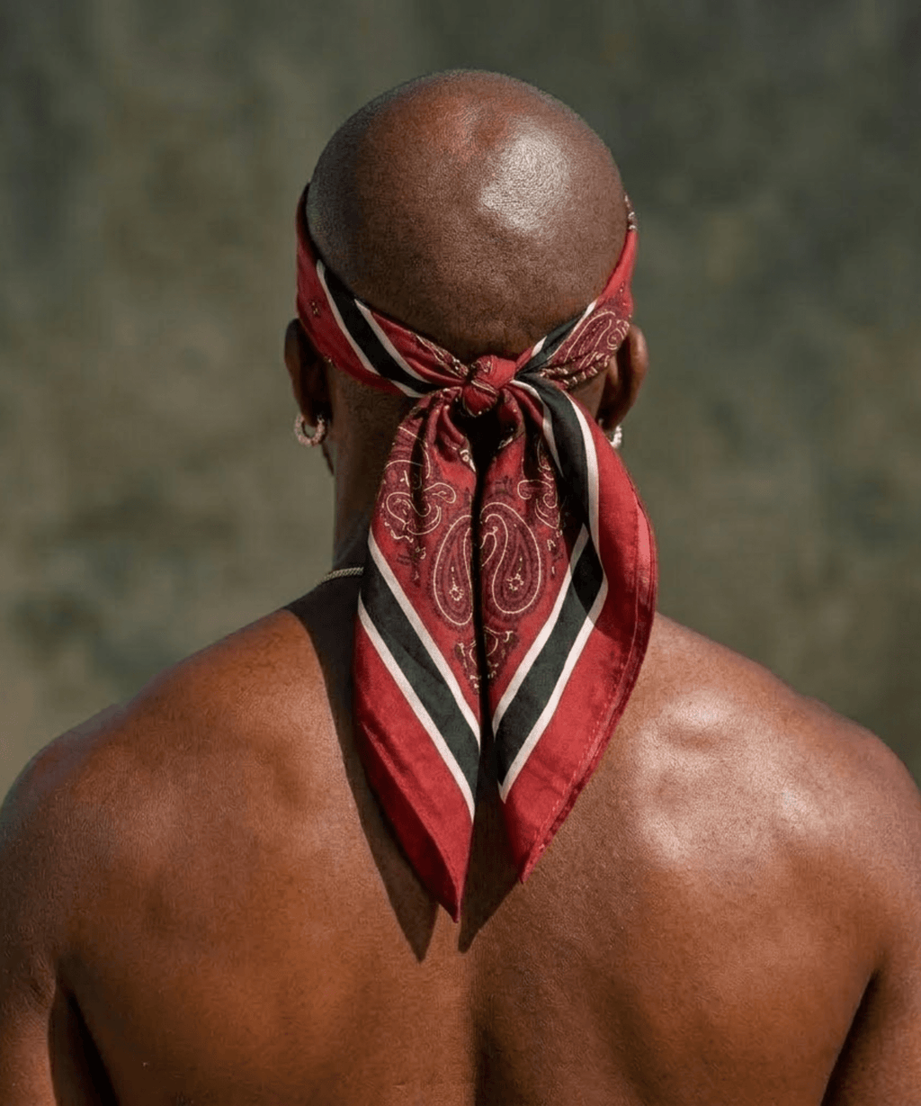 Trinidad & Tobago Paisely Flag All-over print bandana All-Over Print Bandana La Vie Bien Trinidad & Tobago Paisely Flag All-over print bandana