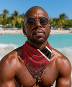 Trinidad & Tobago Paisely Flag All-over print bandana All-Over Print Bandana La Vie Bien Trinidad & Tobago Paisely Flag All-over print bandana