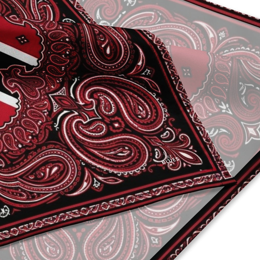 Trinidad & Tobago Paisely Flag All-over print bandana All-Over Print Bandana La Vie Bien Trinidad & Tobago Paisely Flag All-over print bandana