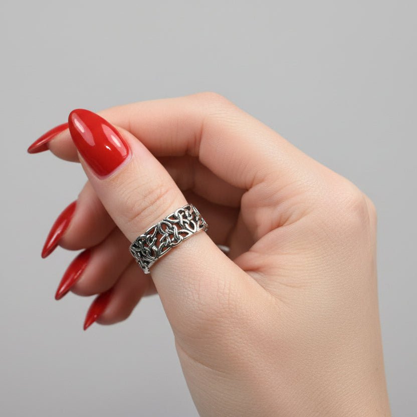 Trinity Knot Band Ring Ring La Vie Bien Trinity Knot Band Ring