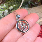 Trinity Knot Celtic Necklace in Sterling Silver Pendant La Vie Bien Trinity Knot Celtic Necklace in Sterling Silver