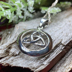 Trinity Knot Celtic Necklace in Sterling Silver Pendant La Vie Bien Trinity Knot Celtic Necklace in Sterling Silver