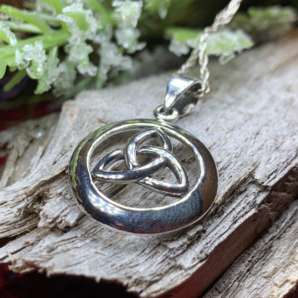 Trinity Knot Celtic Necklace in Sterling Silver Pendant La Vie Bien Trinity Knot Celtic Necklace in Sterling Silver