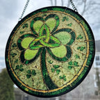 Trinity Knot Shamrock Stained Glass Gift Gifts La Vie Bien Trinity Knot Shamrock Stained Glass Gift